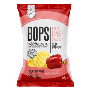 Bops Baked Organic Potato Snack With Red Pepper 85gm