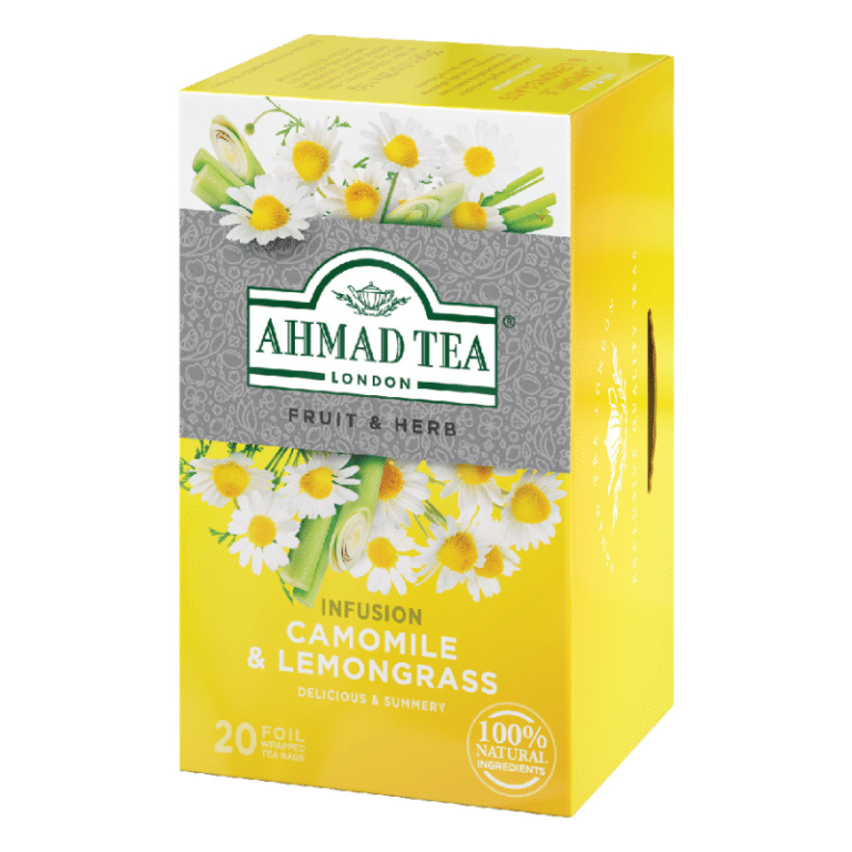Ahmad Tea – Chamomile & Lemongrass Infusion – 20 Teabag Sachets