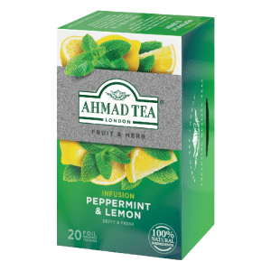 Ahmad Tea – Peppermint & Lemon Infusion – 20 Teabag Sachets