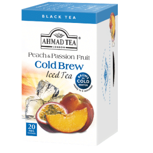 Ahmad Tea – Peach & Passion Black Tea Cold Brew – 20 Teabag Sachets