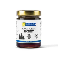 Premium Organic Black Forest Honey – Raw & Unprocessed (400g Glass Jar)